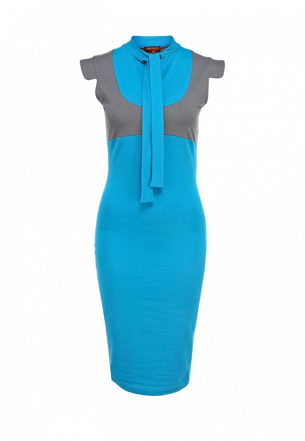 Платье Анна Чапман AN010EWBHT70. Цвет: голубой, серый