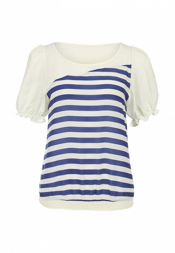 Блуза Fornarina FO019EWFY144. Цвет: белый, синий