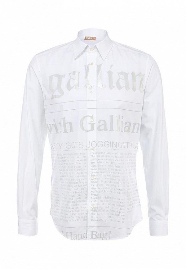 Рубашка Galliano GA626EMIY522. Цвет: белый