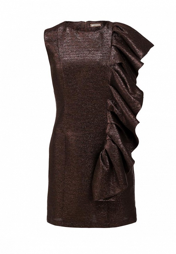 Платье Galliano GA626EWIY554. Цвет: коричневый