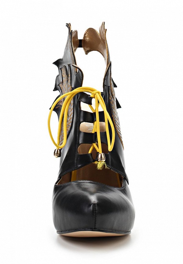 фото Красивые туфли на шпильке Lamania LA002AWAAI49, черные кожаные