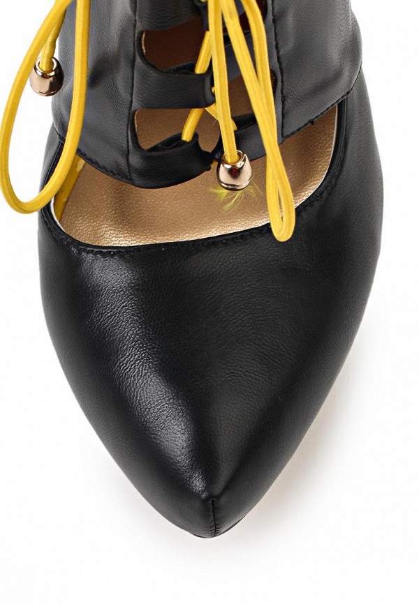 фото Красивые туфли на шпильке Lamania LA002AWAAI49, черные кожаные