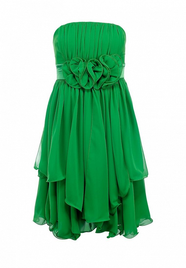 Платье Lawiggi LA003EWLF614. Цвет: зеленый