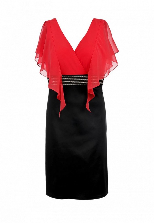 Платье Lawiggi LA003EWLF626. Цвет: красный, черный