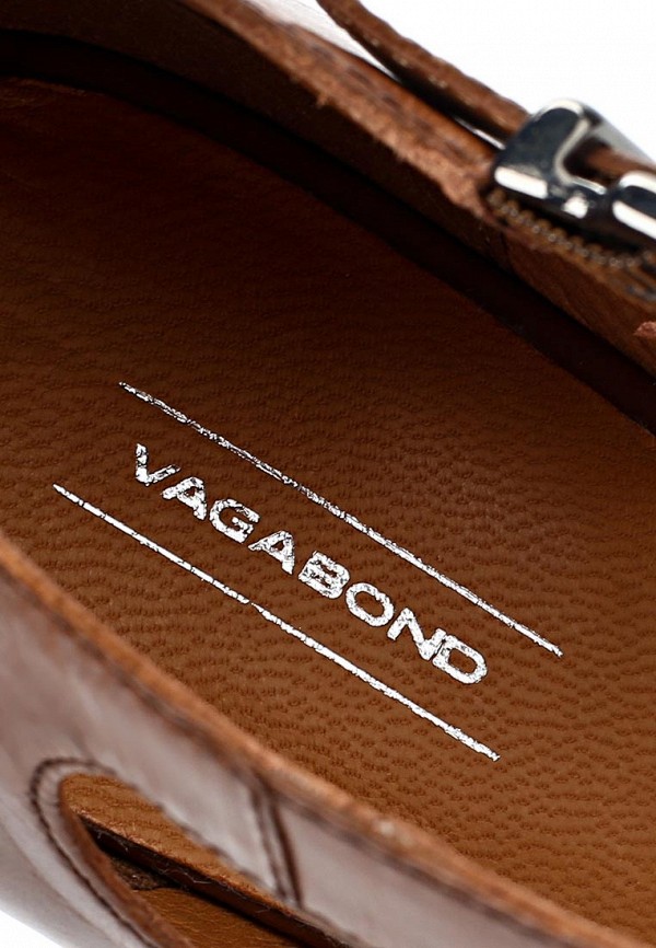 фото Туфли на танкетке Vagabond VA468AWAWZ58, коричневые кожаные