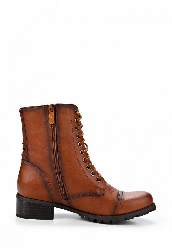 фото Ботинки женские на каблуке T.Taccardi for Kari TT001AWCJQ79, коричневые